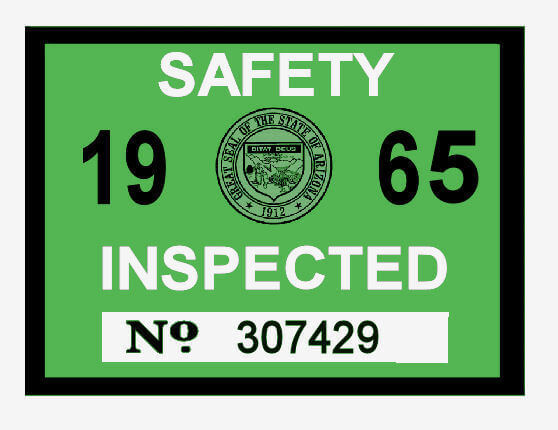 (image for) 1965 Arizona Inspection Sticker